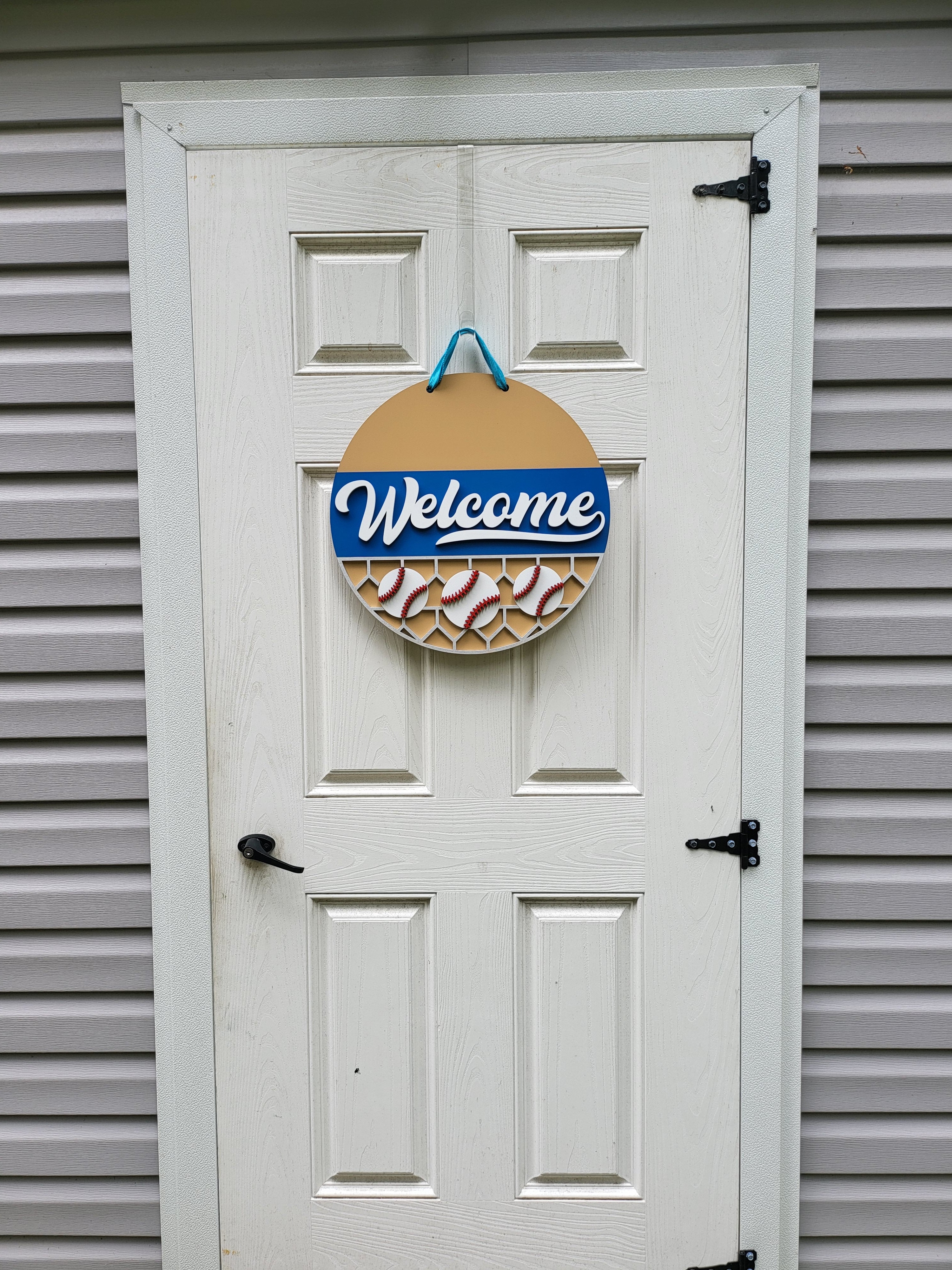 Baseball Welcome Door Hanger