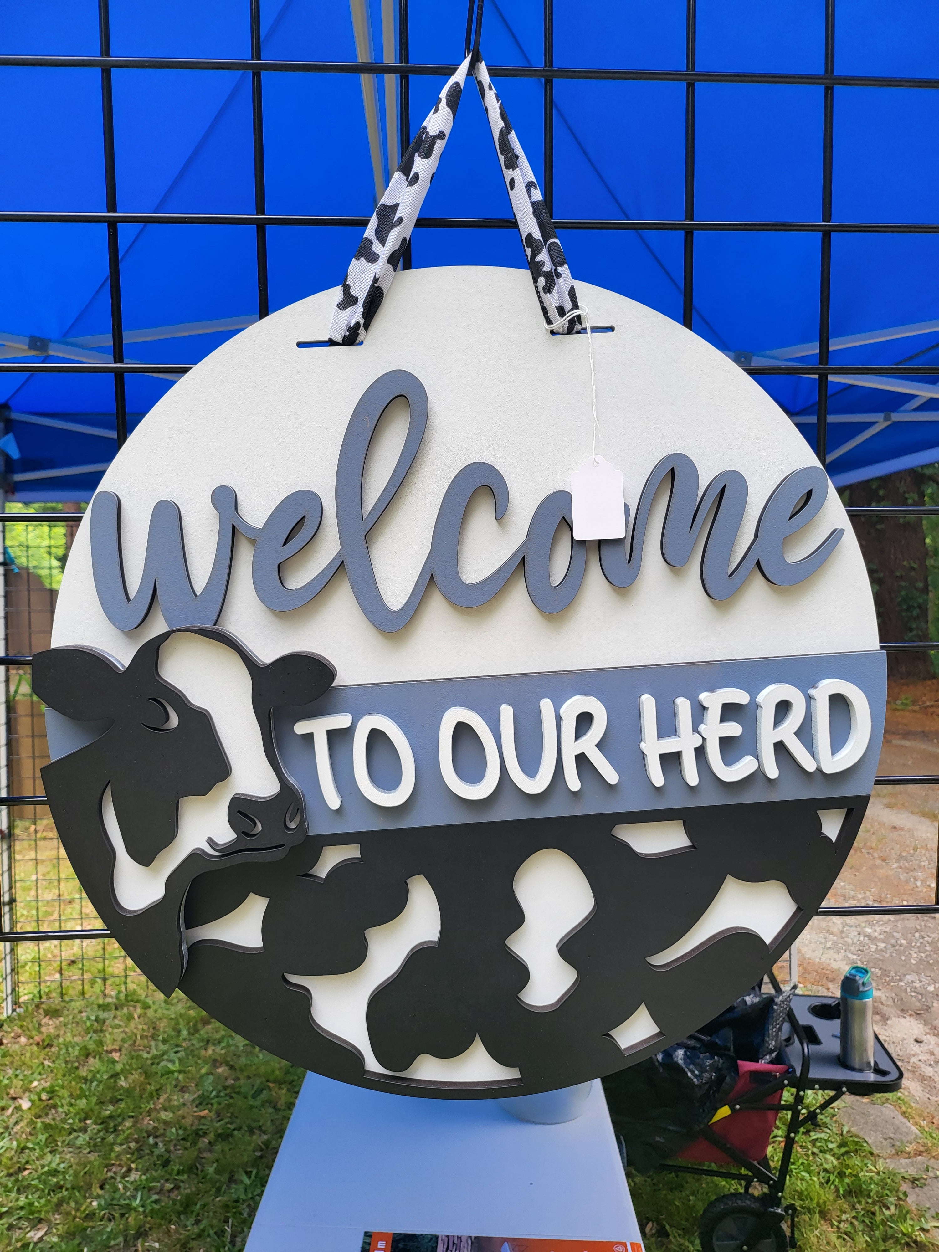 Welcome To Our Herd Door Hanger