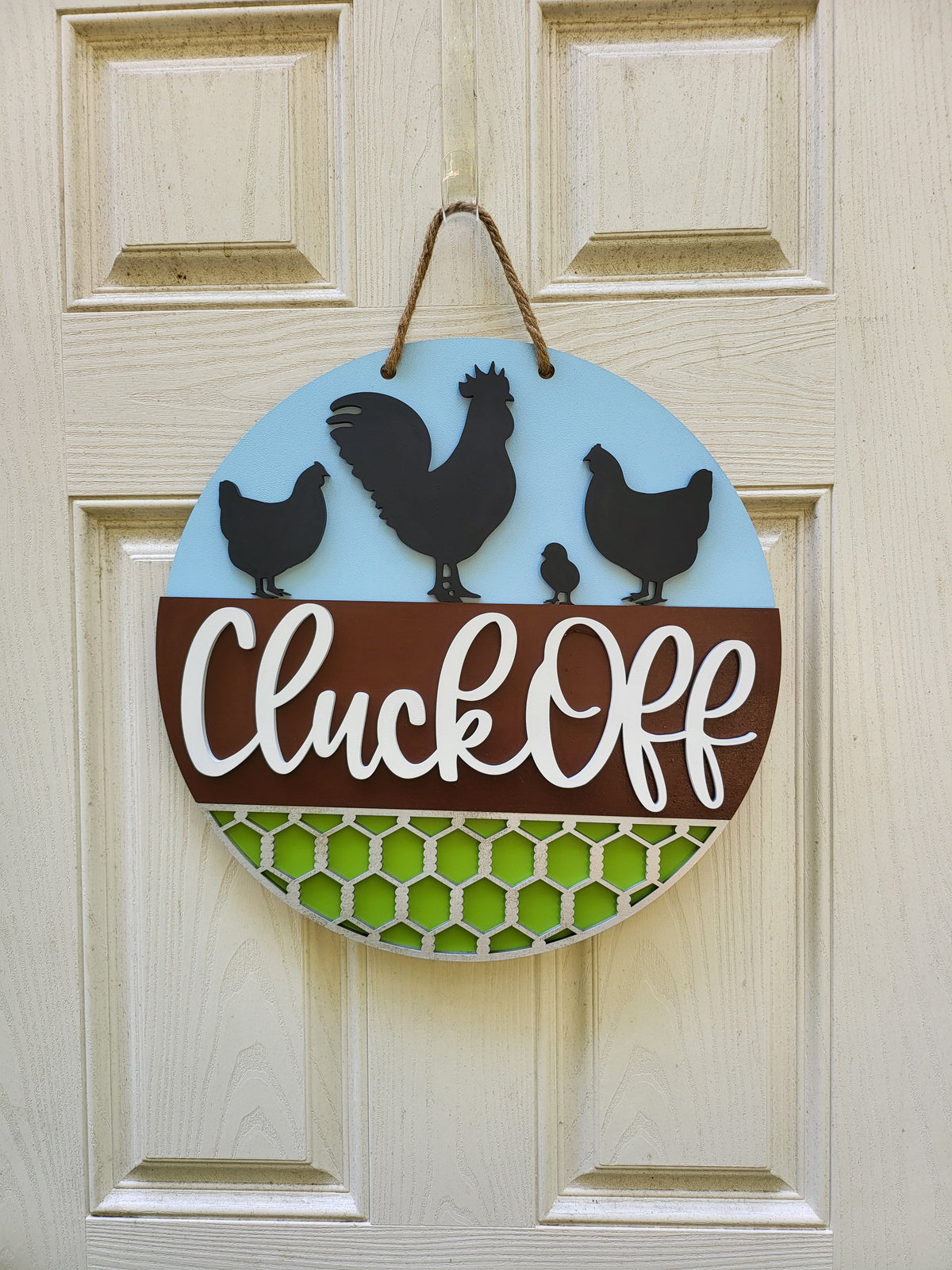 Cluck Off Door Hanger
