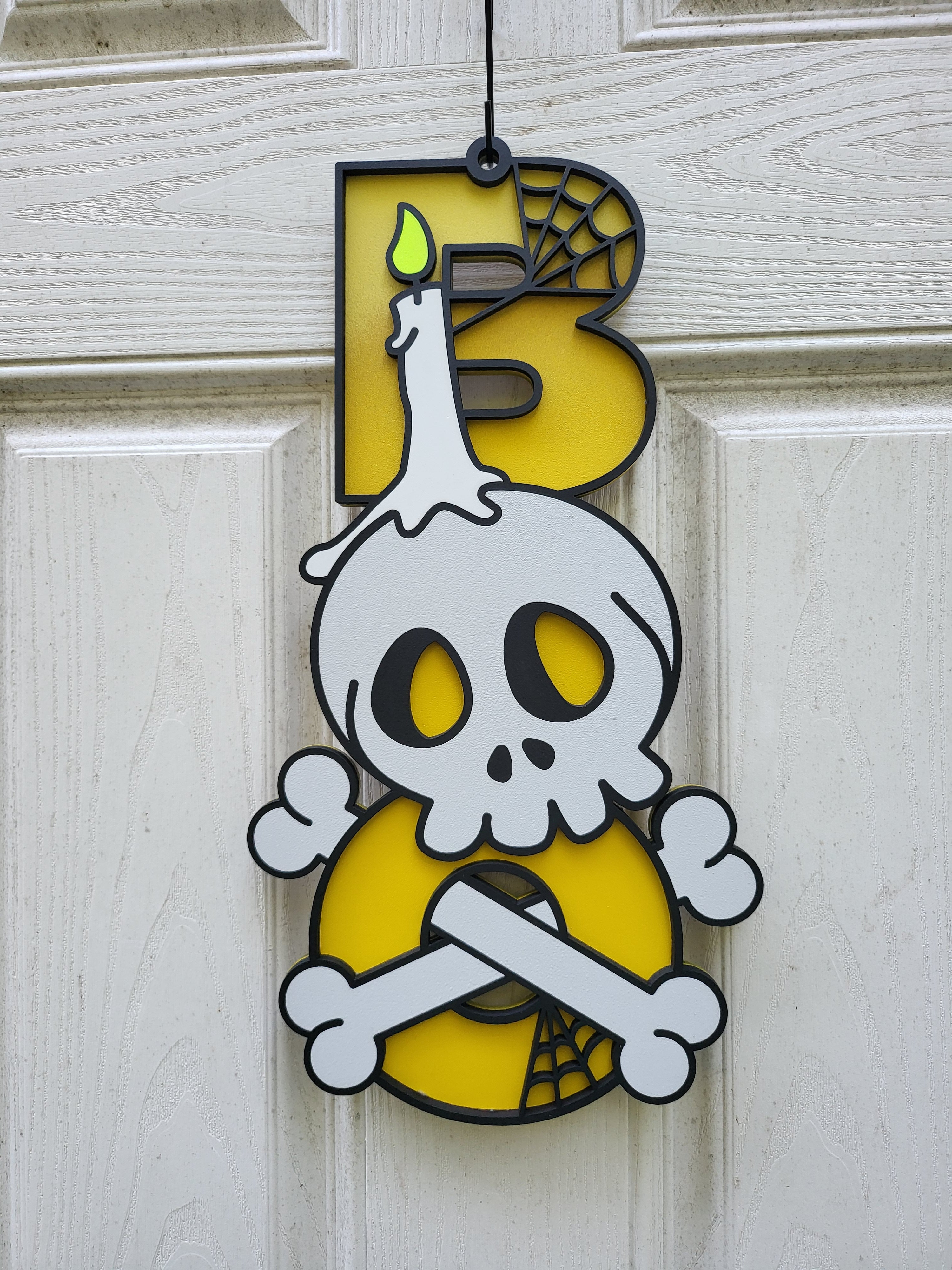 Boo Skull Door Hanger