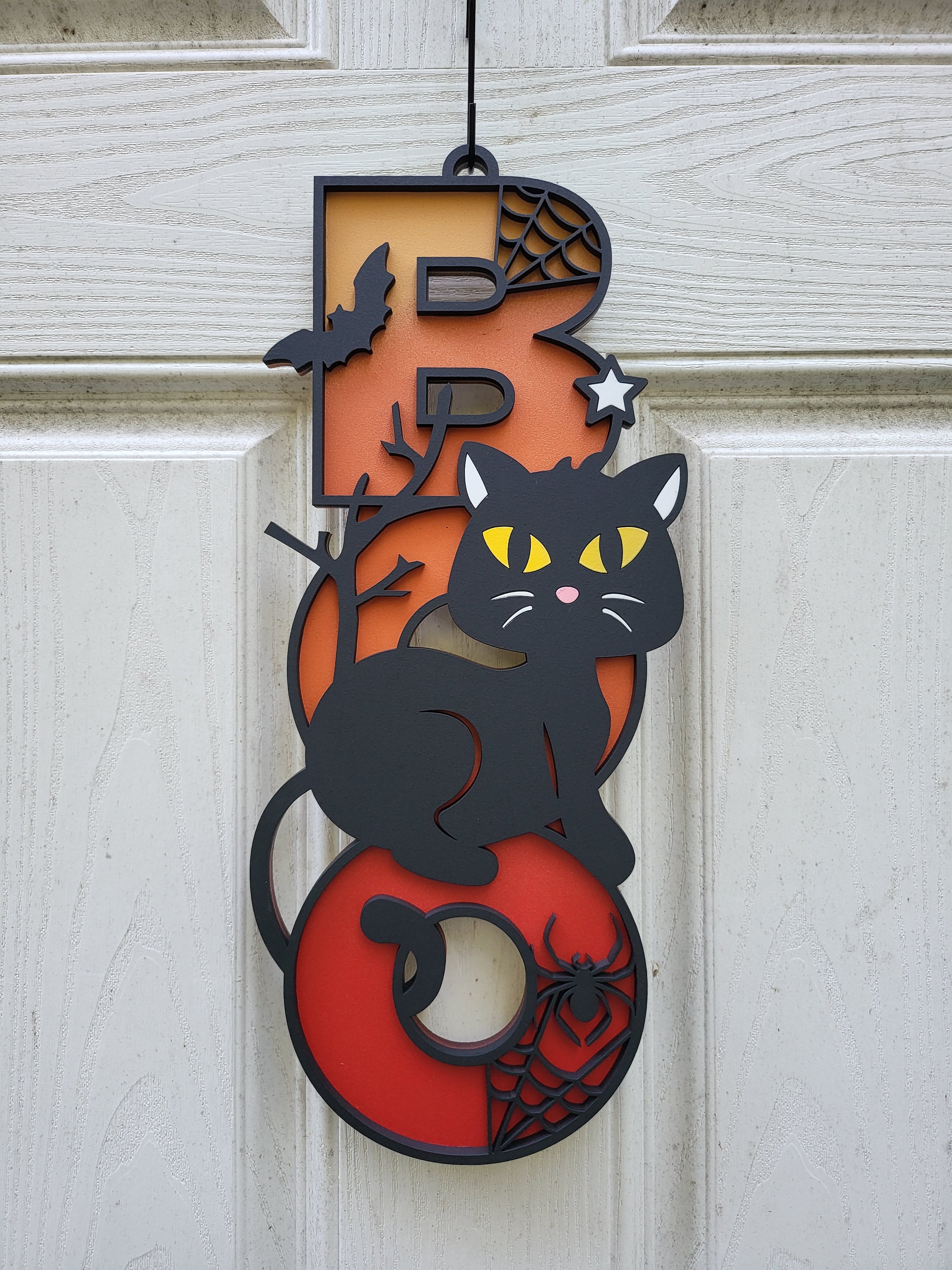 Boo Cat Door Hanger